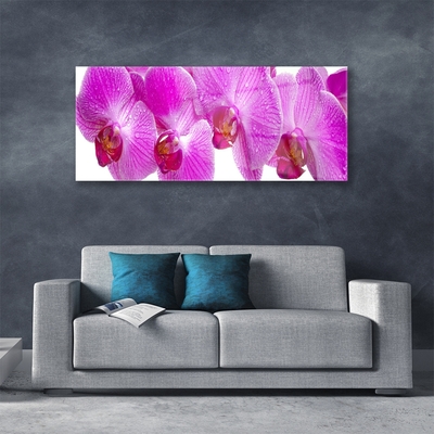 Glass Print Flowers floral pink