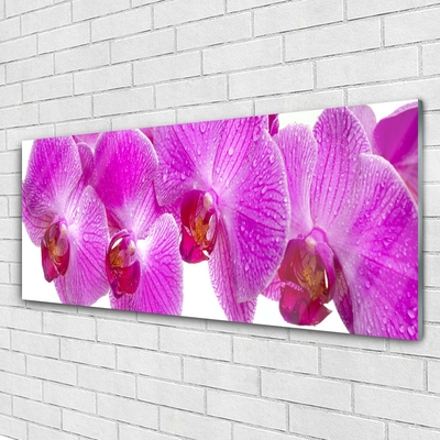 Glass Print Flowers floral pink