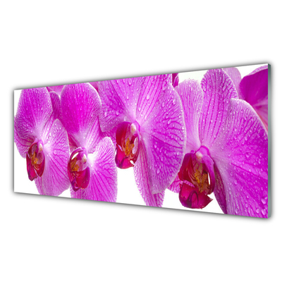 Glass Print Flowers floral pink