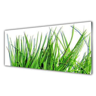 Glass Print Grass floral green