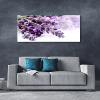 Glass Print Flowers floral purple