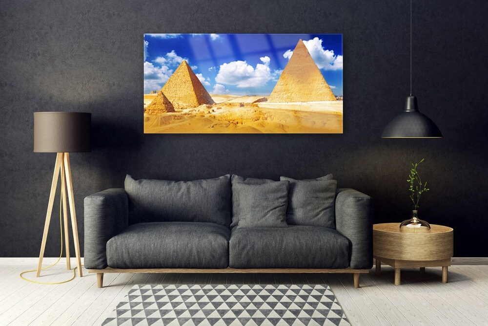 Glass, Glass Art, Wall Art, Sunse View Glass, Egypt Landscape Glass Wall Art, Sky store Glass Wall, Famous Pyramid Glass Wall Art,