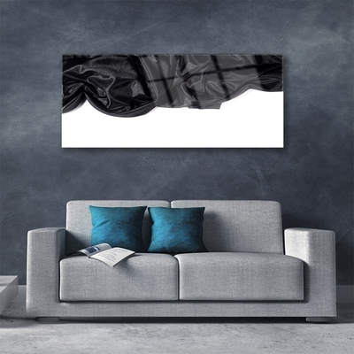 Glass Print Cashmere art black white