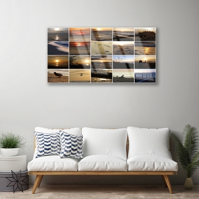 Glass Print Sea landscape multi