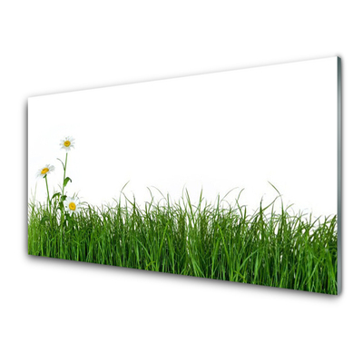 Glass Print Weed nature green