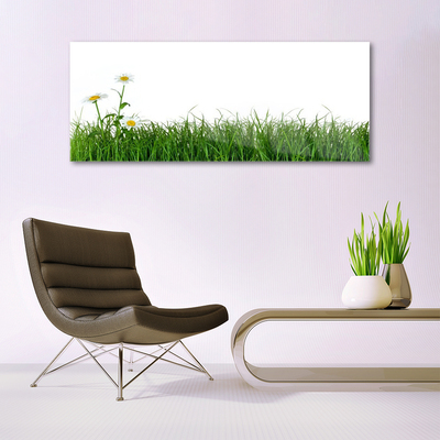 Glass Print Weed nature green