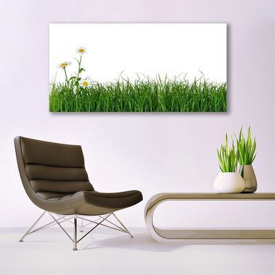 Glass Print Weed nature green