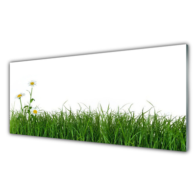 Glass Print Weed nature green