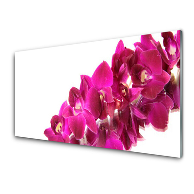 Glass Print Flowers floral red