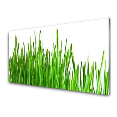 Glass Print Grass floral green