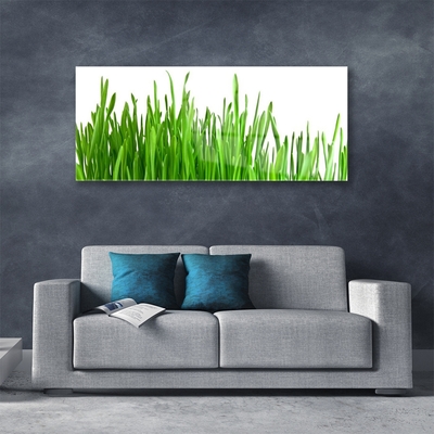 Glass Print Grass floral green