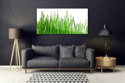 Glass Print Grass floral green