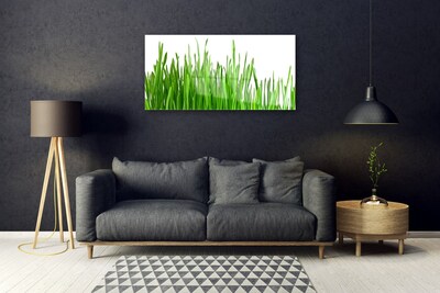 Glass Print Grass floral green