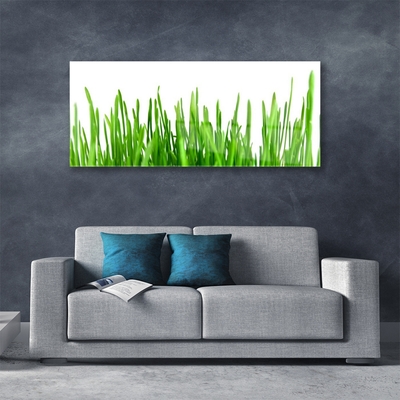 Glass Print Grass floral green