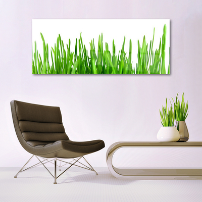 Glass Print Grass floral green