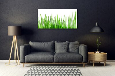 Glass Print Grass floral green