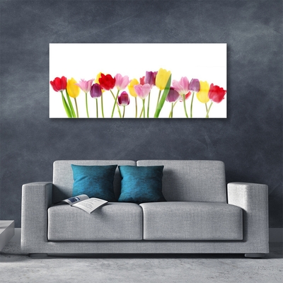 Glass Print Tulips floral multi