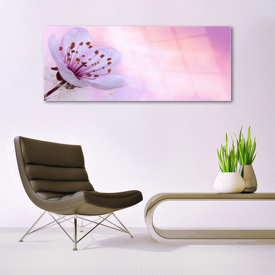 Glass Print Flower floral pink