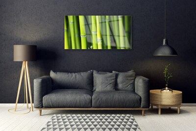 Glass Print Bamboo nature green