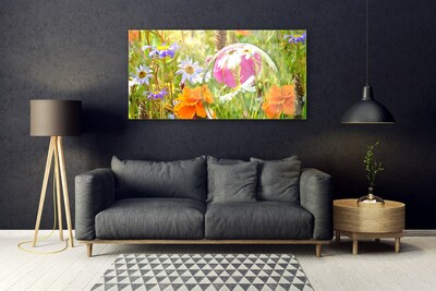 Glass Print Flowers nature multi