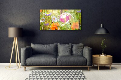 Glass Print Flowers nature multi