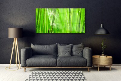 Glass Print Grass floral green