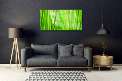 Glass Print Grass floral green