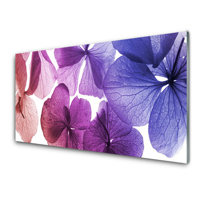 Glass Print Flowers floral pink purple