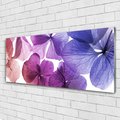 Glass Print Flowers floral pink purple