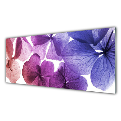 Glass Print Flowers floral pink purple