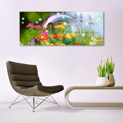 Glass Print Flowers nature multi