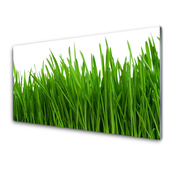 Glass Print Grass floral green