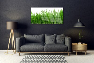 Glass Print Grass floral green