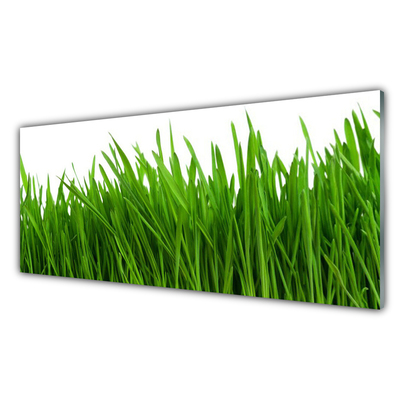 Glass Print Grass floral green