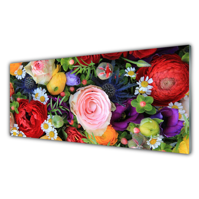 Glass Print Flowers floral multi