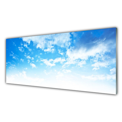 Glass Print Sky landscape blue white