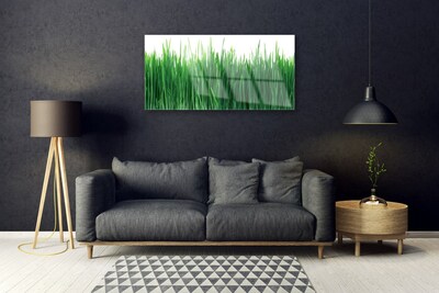 Glass Wall Art Weed nature green