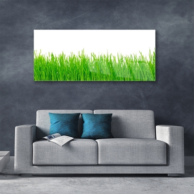 Glass Wall Art Weed nature green