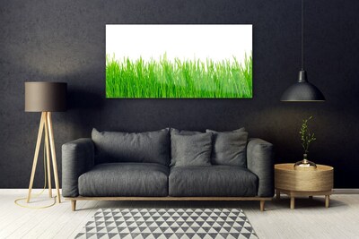 Glass Wall Art Weed nature green