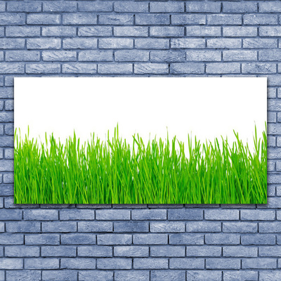 Glass Wall Art Weed nature green