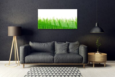 Glass Wall Art Weed nature green