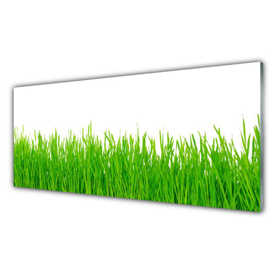 Glass Wall Art Weed nature green