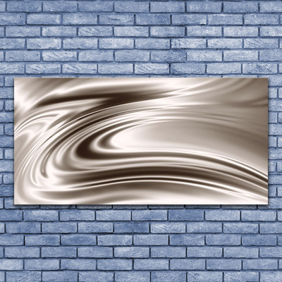 Glass Wall Art Abstract art grey brown