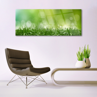 Glass Wall Art Weed nature green