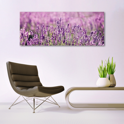 Glass Wall Art Flowers floral pink