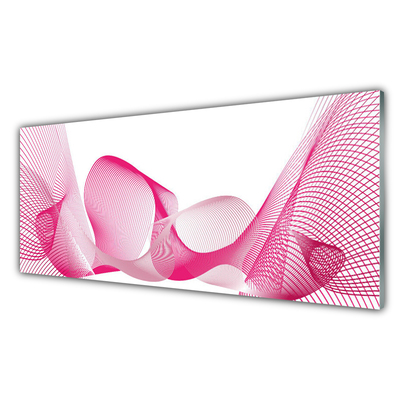 Glass Wall Art Abstract art red