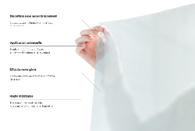 Privacy window film frosted