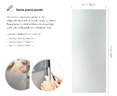 Privacy window film frosted