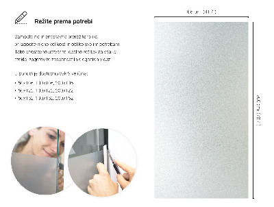 Privacy window film frosted