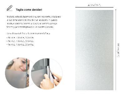 Privacy window film frosted